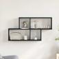 Preview: Schwarzer Eichenschrank 76x15x53 cm aus Holzwerkstoff