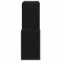 Preview: Schwarzer Eichenschrank 76x15x53 cm aus Holzwerkstoff