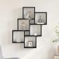 Preview: Wandregal Schwarz Eiche 78x15x92 cm Holzwerkstoff