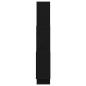 Preview: Wandregal Schwarz Eiche 78x15x92 cm Holzwerkstoff
