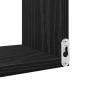 Preview: Wandregal Wandhalterung Schwarz Eichen-Optik 40 x 40 x 49,5 cm