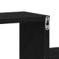 Preview: Wandregal schwarz Eiche 80x15x78,5 cm Technik Holz