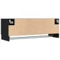 Preview: Kleiderschrank schwarz Eiche 100 x 32,5 x 35 cm Holzwerkstoff
