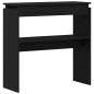 Preview: Konsolentisch Schwarz Eiche 80x30x80 cm aus Ingenieurholz