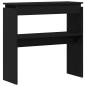 Preview: Konsolentisch Schwarz Eiche 80x30x80 cm aus Ingenieurholz