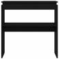 Preview: Konsolentisch Schwarz Eiche 80x30x80 cm aus Ingenieurholz