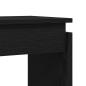 Preview: Konsolentisch Schwarz Eiche 80x30x80 cm aus Ingenieurholz