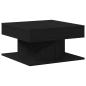 Preview: Couchtisch Schwarz Eiche 57x57x30 cm aus Ingenieurholz