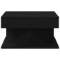 Preview: Couchtisch Schwarz Eiche 57x57x30 cm aus Ingenieurholz