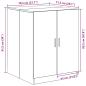 Preview: Waschmaschinen-Schrank Schwarze Eiche 70,5x71,5x91,5 cm Holzwerkstoff