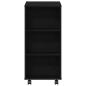 Preview: Rollschrank Schwarz Eiche 60x35x75 cm Material