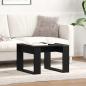 Preview: ARDEBO.de - Beistelltisch Schwarze Eiche 50x50x35 cm aus Ingenieurholz