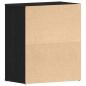 Preview: Schuhschrank Schwarz Eiche 60x35x70 cm Holzwerkstoff