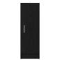Preview: Schuhschrank Schwarz Eiche 32x35x92 cm Holzwerkstoff