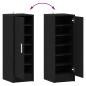 Preview: Schuhschrank Schwarz Eiche 32x35x92 cm Holzwerkstoff