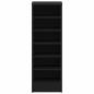 Preview: Schuhschrank Schwarz Eiche 31,5x35x90 cm Holzwerkstoff