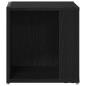 Preview: Beistelltisch Schwarzes Eichenholz 33x33x34,5 cm Ingenieure Holz