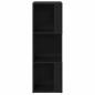 Preview: Eckschrank Schwarz Eiche 33x33x100 cm MDF