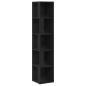 Preview: Eckschrank Schwarz Eiche 33x33x164,5 cm Holzwerkstoff