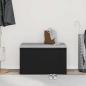 Preview: Bank Schwarz Eiche 80x40x45 cm aus Spanplatte