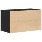 Preview: Bank Schwarz Eiche 80x40x45 cm aus Spanplatte