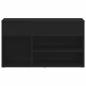 Preview: Flurbank Schwarz Eiche 60x30x45 cm ? Hochwertiger Holzwerkstoff