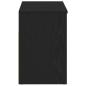 Preview: Flurbank Schwarz Eiche 60x30x45 cm ? Hochwertiger Holzwerkstoff