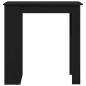 Preview: Bartisch mit Regal - Schwarz Eiche, 102x50x103,5 cm, Hergestellt aus Holzwerkstoff