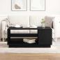 Preview: ARDEBO.de - Schwarzer Eichenkaffee Tisch 102x55x43 cm Aus Spanplatte