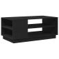 Preview: Schwarzer Eichenkaffee Tisch 102x55x43 cm Aus Spanplatte