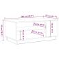 Preview: Schwarzer Eichenkaffee Tisch 102x55x43 cm Aus Spanplatte