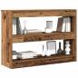 Preview: Bücherregal/Raumteiler aus altem Holz, 100x30x72 cm, aus hochwertigem Holz gefertigt