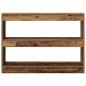 Preview: Bücherregal/Raumteiler aus altem Holz, 100x30x72 cm, aus hochwertigem Holz gefertigt