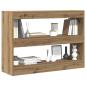 Preview: Bücherregal/Raumteiler - Artisan Eiche - 100x30x72 cm - Hergestellt aus Holzwerkstoff