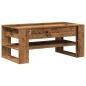 Preview: ARDEBO.de - Couchtisch aus altem Holz 102x55x45 cm, technisches Holz