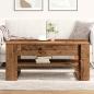 Preview: Couchtisch aus altem Holz 102x55x45 cm, technisches Holz