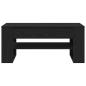 Preview: Couchtisch Schwarz Eiche 102x55x45 cm Holzwerkstoff