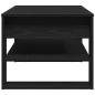 Preview: Couchtisch Schwarz Eiche 102x55x45 cm Holzwerkstoff