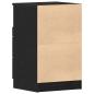 Preview: Nachttische 2 Stück Schwarz Eiche 40x35x65 cm Holzwerkstoff