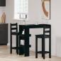 Preview: ARDEBO.de - Wand-Bar-Tisch - Schwarzes Eichenholz - 102x55x103,5 cm - Aus Holzwerkstoff gefertigt