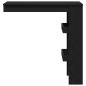 Preview: Wand-Bar-Tisch - Schwarzes Eichenholz - 102x55x103,5 cm - Aus Holzwerkstoff gefertigt