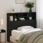 Preview: Kopfteil-Schrank Schwarzes Eichenholz 120x19x103,5 cm Werkstoff
