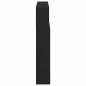 Preview: Kopfteil-Schrank Schwarzes Eichenholz 120x19x103,5 cm Werkstoff