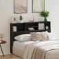 Preview: Kopfteilschrank in Schwarz Eiche - 160x19x103,5 cm Aus engineered Wood