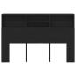 Preview: Kopfteilschrank in Schwarz Eiche - 160x19x103,5 cm Aus engineered Wood