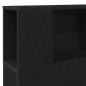Preview: Kopfteil Schrank Schwarz Eiche 120x19x104,5 cm Holzwerkstoff