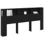 Preview: Kopfteilschrank Schwarze Eiche 200x18,5x104,5 cm
