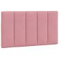 Preview: Bettgestell mit LED-Leuchten Rosa 90x200 cm Samt