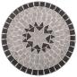 Preview: Mosaik-Bistrotisch Grau 60 cm Keramik
