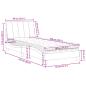 Preview: Bett mit Matratze Blau 80x200 cm Samt